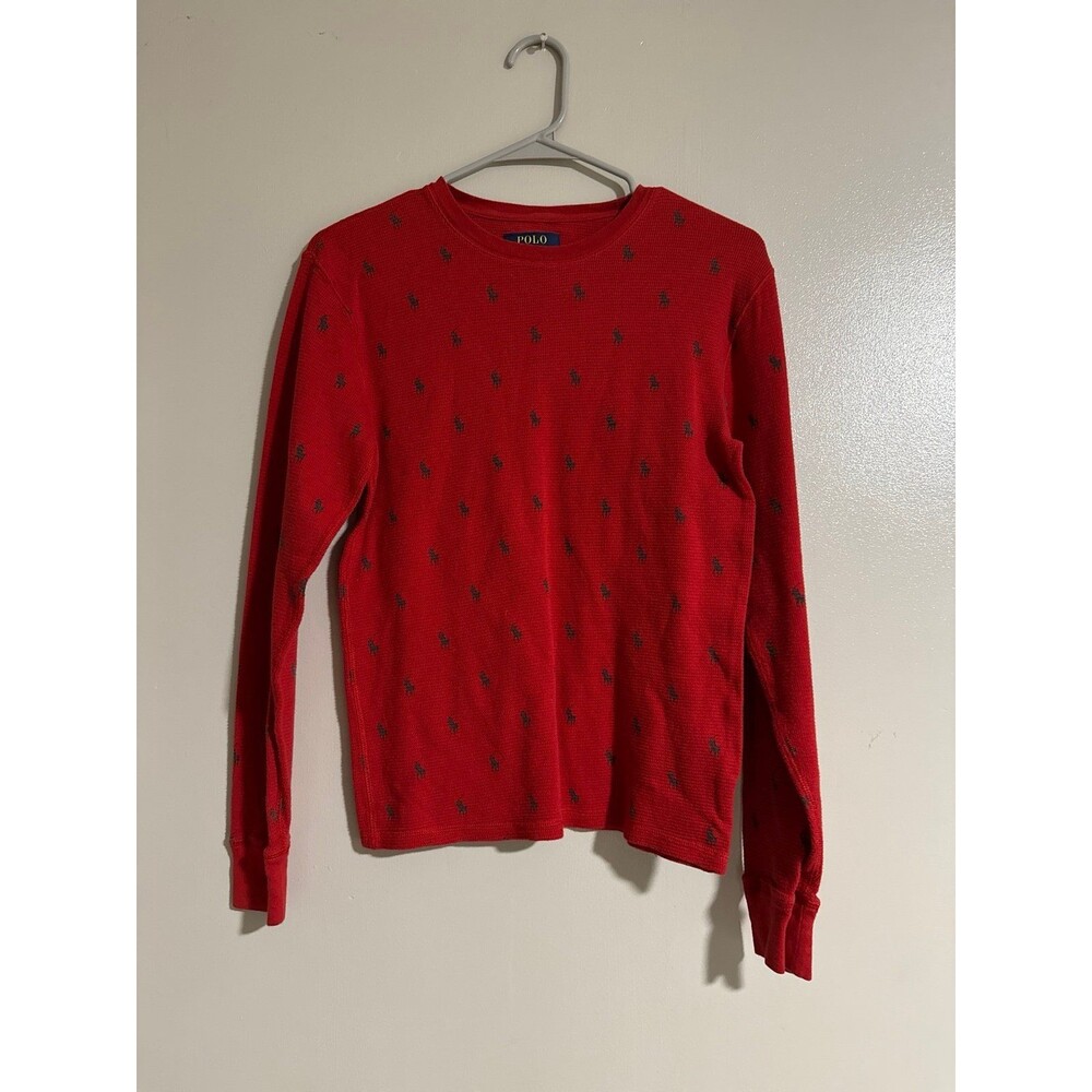 Polo Ralph Lauren all over waffle knit longsleeve S